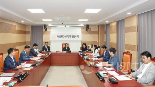 [크기변환]사진1_제260회 아산시의회 임시회 예산결산특별위원회 회의 장면(1).JPG