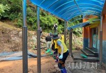 천안교육지원청, 관내 학교 수해복구 자원봉사 펼쳐