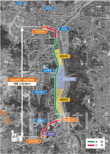 f_3. 대전시 신교통수단 시범사업 주민설명회-노선안.png