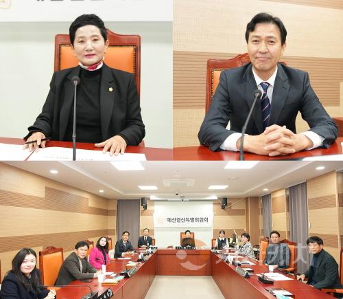 [크기변환]사진1 예산결산특별위원회 위원장 이기애 의원, 부위원장 명노봉 의원 선출.jpg