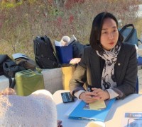 김효숙 세종시부의장, 시민 삶 속 ‘파라솔 의정’…시민과 직접 소통