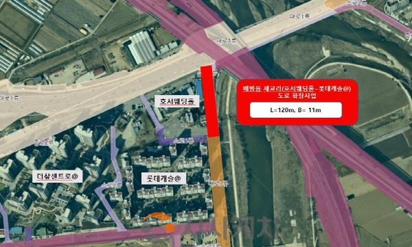 [크기변환]3. 아산시, 배방 상습 정체 구간 손본다… 소로3-37호 확포장 추진.jpg