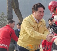 오세현 아산시장, 산불방지 전문교육 현장 방문·격려